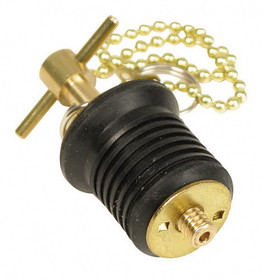 Whitecap 1' Brass Bailer Plug Twist W/ 8' C, WhiteCap Industries S-0293C