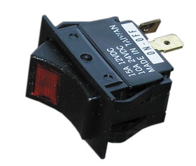 Whitecap Black Rocker Switch (Mom. On/Off/Mo, WhiteCap Industries S-8046C