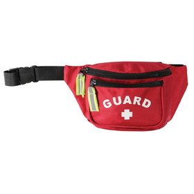 Kemp USA 10-103-RED-PRE Premium Hip Pack With Guard Logo, Red
