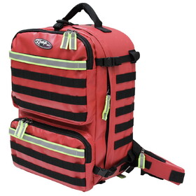 Kemp USA 10-122-RED-TPN Premium Rescue &amp; Tactical EMS Bag, Red Tarpaulin
