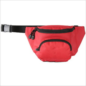 Kemp USA 10-124-RED Hip Pack With Mesh Drain Bottom, No Logo, Red
