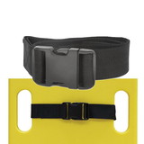 Kemp USA Spineboard Straps With Plastic Buckle, Black