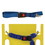 Kemp USA 10-304-ROY Two Piece Spineboard Strap With Metal Seat Belt Buckle, Royal Blue