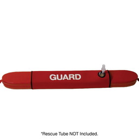 Kemp USA 10-402-RED Rescue Tube Cover With Seal Easy Mask Hole And Guard Logo, Red
