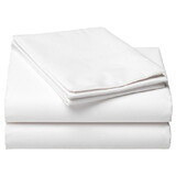Kemp USA 10-609-130.180 White Bedding Flat Sheets (54x90)