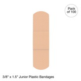 Kemp USA 11-032 Plastic Bandages, 3/8
