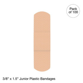 Kemp USA 11-032 Plastic Bandages, 3/8" X 1.5" Junior (36 Boxes Of 100 Pieces)