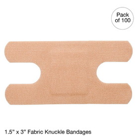 Kemp USA 11-033 Fabric Knuckle Bandage 1.5" X 3" (24 Boxes Of 100 Pcs)