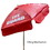 Kemp USA 12-004-RED 6' Viny material Umbrella with LIFE GUARD Logo, Red