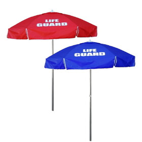 Kemp USA 12-009 Polyester Soft Fabric 6&#039; Umbrella with LIFE GUARD Logo