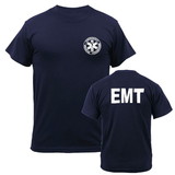Kemp USA Emt T-Shirt, Navy, Printed Front & Black