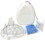 Kemp USA 10-501 Ambu in white case CPR Mask with O2 Inlet, Headstrap, Gloves, and Wipes