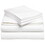 Kemp USA 10-609-130 White Bedding Flat Sheet, 130 Thread Count (54x90)