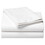 Kemp USA 10-609-130 White Bedding Flat Sheet, 130 Thread Count (54x90)