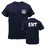 Kemp USA 18-001-EMT-SML Emt T-Shirt, Navy, Printed Front & Back, Small