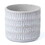 Keystone Candle 47M-AMR611 Grey Cement Patterned Pot