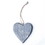 Keystone Candle 47M-CMR361 Wood Hanging Heart Grey