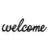 Keystone Candle Black Script Welcome Hanging Sign