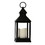 Keystone Candle DRI-30010458 Flameless Candle In Plastic Black Lantern