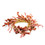 Keystone Candle HaM-E17905 Floral Rustic Pink Candle Ring 4.5 Inch