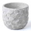 Keystone Candle JM-56001S Hexagonal Patterned Cement Pots-Small