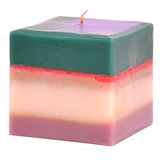 Keystone Candle Colored Layer Square Candles