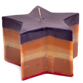 Keystone Candle LayStar Colored Layered Star Candles