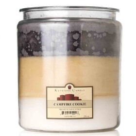 Keystone Candle SpJar-GigCan-CampCoo Campfire Cookie Layered 2 Gallon Candle