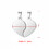 Muka Stainless Steel Heart Pendant Necklace Blank Geometric Keychain Tag for DIY Engraving Various Colors