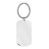 Muka Stainless Steel Keychain Geometric Shape Blank Key Chain Clasp with Ring, Round, Oval, Rectangle, Heart