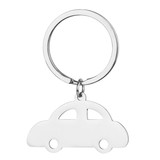 Muka Blank Stainless Steel Keychain with 30 mm Chrome Circle