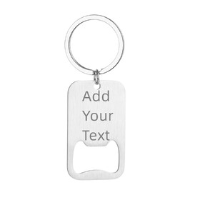 MUKA 2 side  Personalized Engraved Stainless Keychain, Bottle Opener Stainless Steel