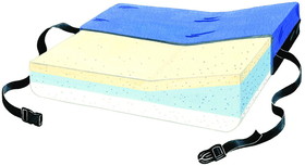 Skil-Care 756010 Lateral Positioning Firm Foundation Cushion w/LSII Cover, 18"W x 16"D x 3.5"H - 5"H