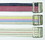 Skil-Care 252010 Cotton Gait Belt, Standard Webbing, Metal Buckle - Pinstripe, Price/each