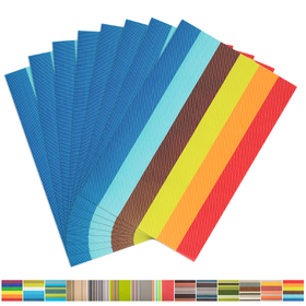 Aspire 8PCS Rainbow Stripe Placemats For Dinning Table