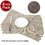 GOGO 4PCS Non-Slip Protective PVC Place Mats Non-Spill Heat Resistant Tablemat with Plastic Cover