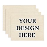 ASPIRE 4PCS Custom Placemats Fabric Personalized Table Mats