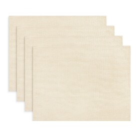 ASPIRE 4PCS Polyester Solid Placemats, Dining Table Mat
