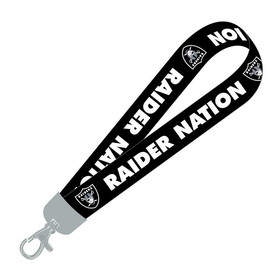 Rico NFL Las Vegas Raiders Wristlet Lanyard Black - Raider Nation