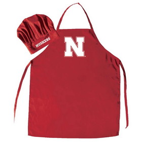 NCCA Nebraska Cornhuskers Apron & Chef Hat Set Red