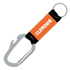 NCCA Clemson Tigers Keychain Carabiner Wordmark