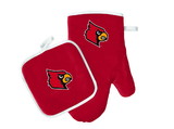 NCCA Louisville Cardinals Oven Mitt & Potholder - Red