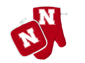 NCCA Nebraska Cornhuskers Oven Mitt & Potholder - Red