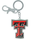 NCCA Texas Tech Red Raiders Keychain Zamac Logo