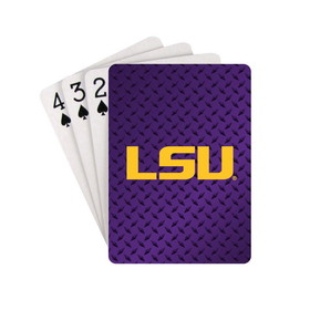 NCCA LSU Tigers Playing Cards - Diamond Plate