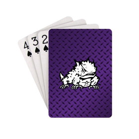 NCCA TCU Horned Frogs Playing Cards - Diamond Plate