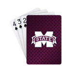 NCCA Mississippi State Bulldogs Playing Cards - Diamond Plate [R]