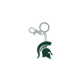 NCCA Michigan State Spartans Keychain Zamac Logo