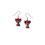 NCCA Texas Tech Red Raiders Earrings J-Hook Logo