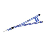 NCCA Kansas Jayhawks Lanyard Tagline Rock Chalk Jayhawk Blue C